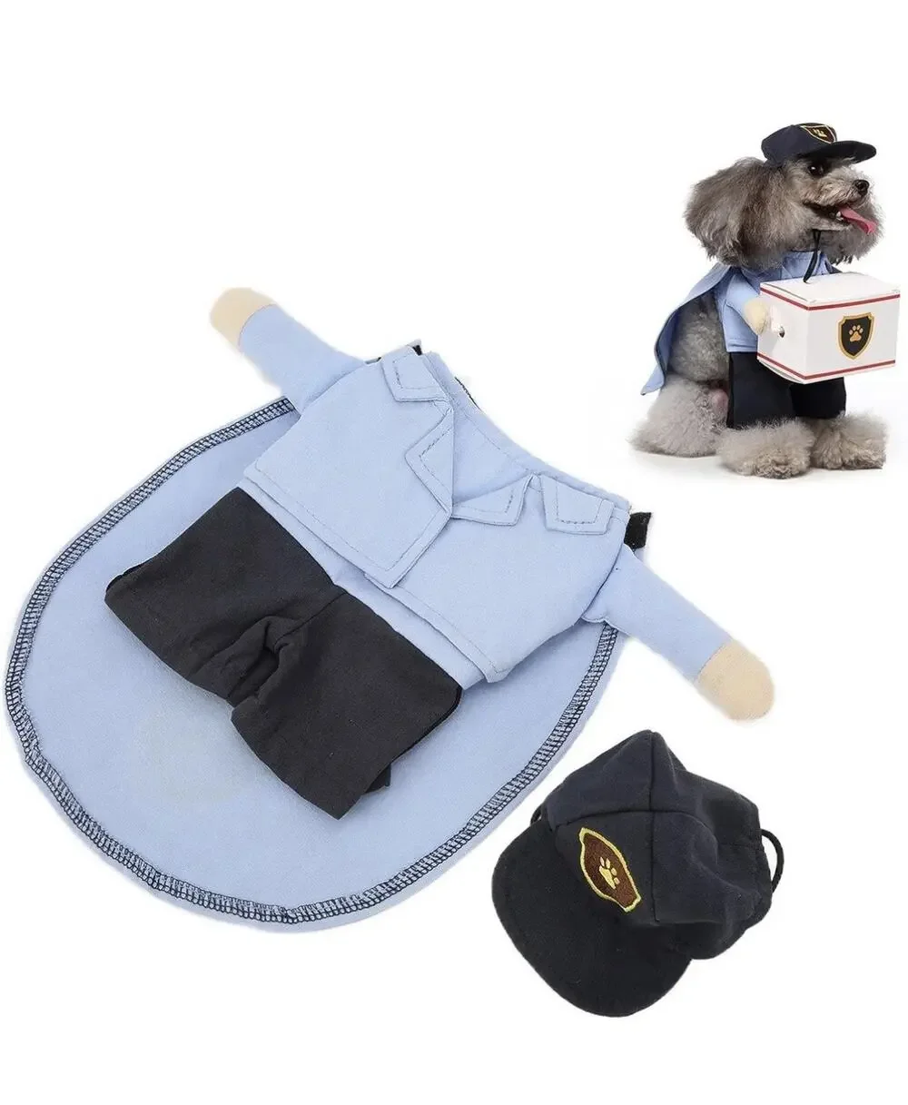 Dog Pet Mail Carrier Costume Halloween / Funny Size L